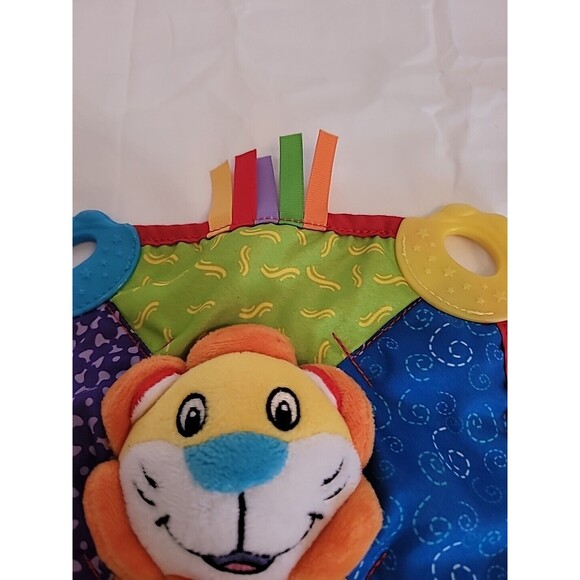 Lion Nuby Comfort Teether Teething Blanket Blankie 0m+ Squeaks BPA Free Lovey - Picture 3 of 16
